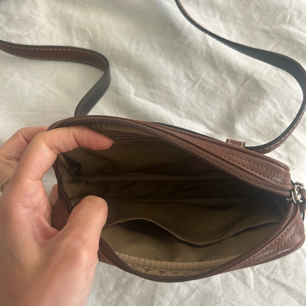 Coach Brown Leather Crossbody Fanny Pack Bag - Picture 5 of 6